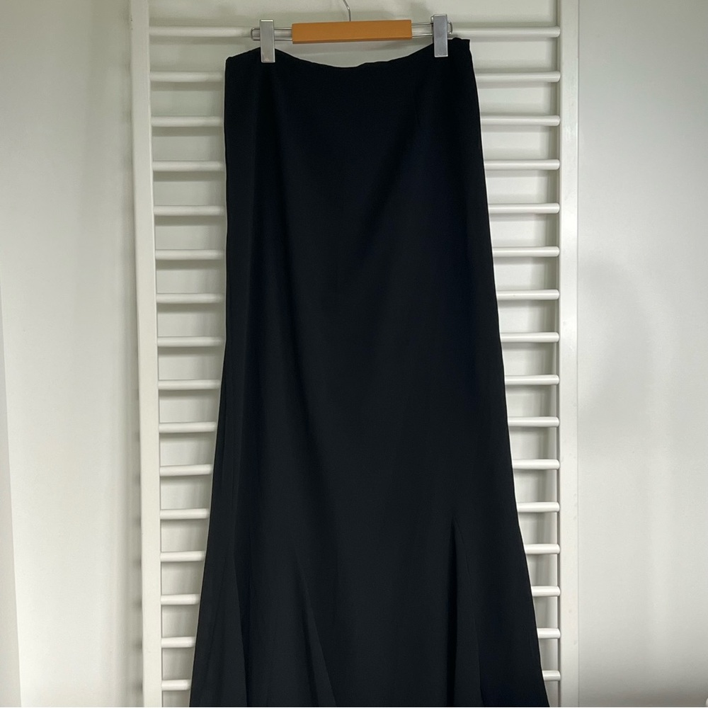 Vintage Lori Ann Black Women's Maxi Skirt, Women’s Size 12